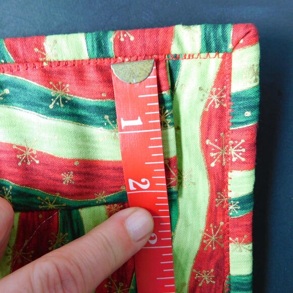 Christmas Quilted Wall Hanging Advent Calendar Handmade Pockets 25x21 EUC! - Picture 12 of 16